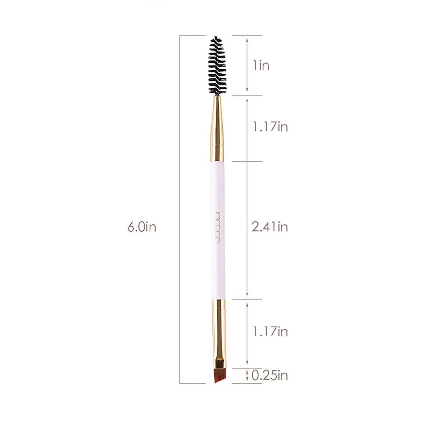 5Pcs Docolor Duo Eyebrow Brush, Professional Eye Makeup Tool, Eyeshadow Brush and Spoolie Brush White Health & Beauty > Personal Care > Cosmetics > Cosmetic Tools > Makeup Tools Docolor   