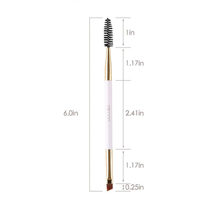 5Pcs Docolor Duo Eyebrow Brush, Professional Eye Makeup Tool, Eyeshadow Brush and Spoolie Brush White Health & Beauty > Personal Care > Cosmetics > Cosmetic Tools > Makeup Tools Docolor   