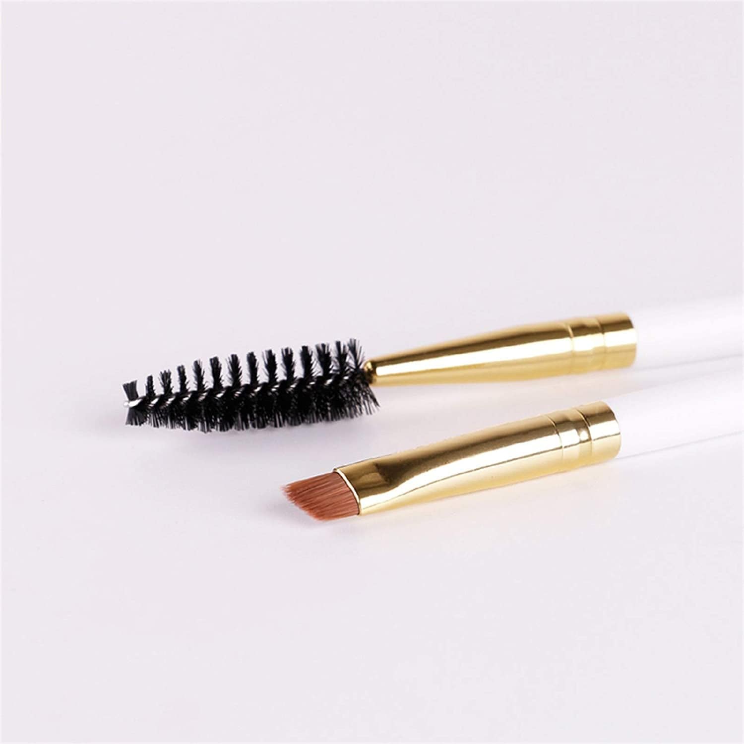 5Pcs Docolor Duo Eyebrow Brush, Professional Eye Makeup Tool, Eyeshadow Brush and Spoolie Brush White Health & Beauty > Personal Care > Cosmetics > Cosmetic Tools > Makeup Tools Docolor   