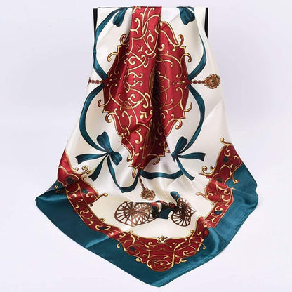 5PCS Large Satin Head Scarves - Silk Square like Neck Scarf Hair Wraps Headscarf for Sleeping Head Scarf Bundle 35 Inch Apparel & Accessories > Clothing Accessories > Bandanas & Headties Stlvoll   