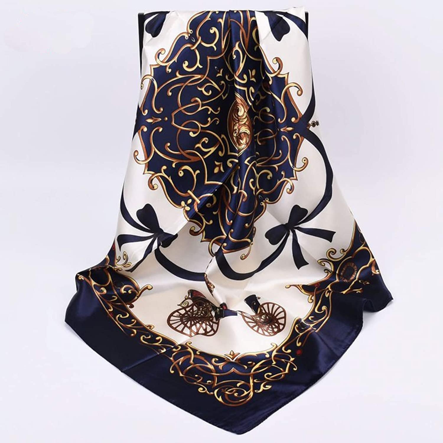 5PCS Large Satin Head Scarves - Silk Square like Neck Scarf Hair Wraps Headscarf for Sleeping Head Scarf Bundle 35 Inch Apparel & Accessories > Clothing Accessories > Bandanas & Headties Stlvoll   