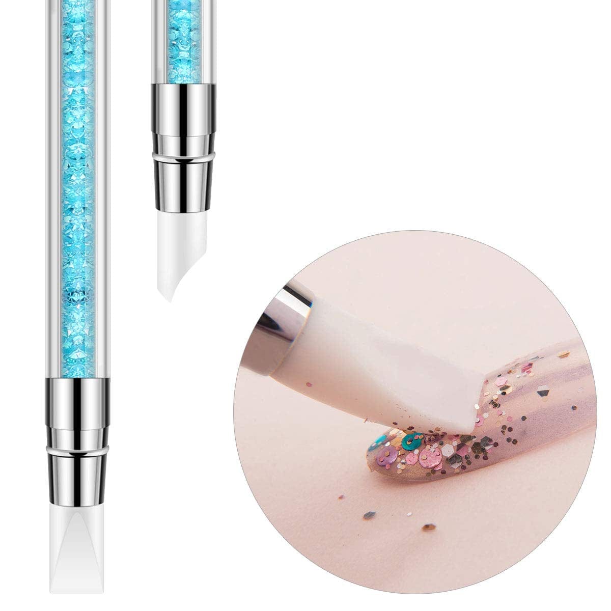 5Pcs Nail Art Sculpture Pen Dual Tipped Silicone Nail Tool Rhinestone Nail Polish Carving Pen Rubber Tip Nail Brushes Health & Beauty > Personal Care > Cosmetics > Cosmetic Tools > Nail Tools BTYMS   