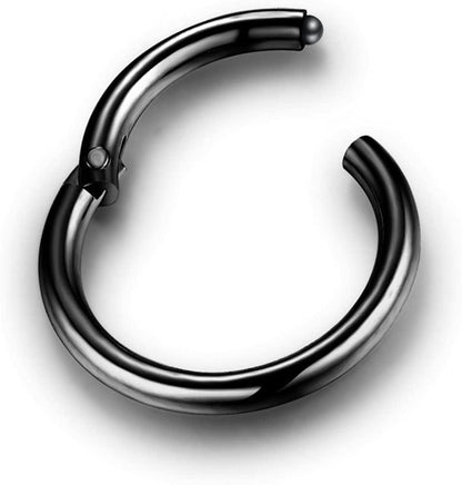 5Pcs Stainless Steel 16G Sleeper Hoop Earrings for Women Men Boys Girls Septum Hinged Clicker Nose Lip Ring Helix Daith Cartilage Tragus Piercings Tiny Small Huggie Hoops Hypoallergenic Sensitive Ears Jewelry Apparel & Accessories > Jewelry > Rings NewZenro   
