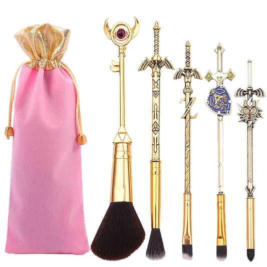 5PCS the Legend of Zelda Makeup Brushes Set, Professional Makeup Tools Eye Shadow Highlight Brush Set, Game Series Makeup Brushes Set for Zelda Fans Health & Beauty > Personal Care > Cosmetics > Cosmetic Tools > Makeup Tools Beita   
