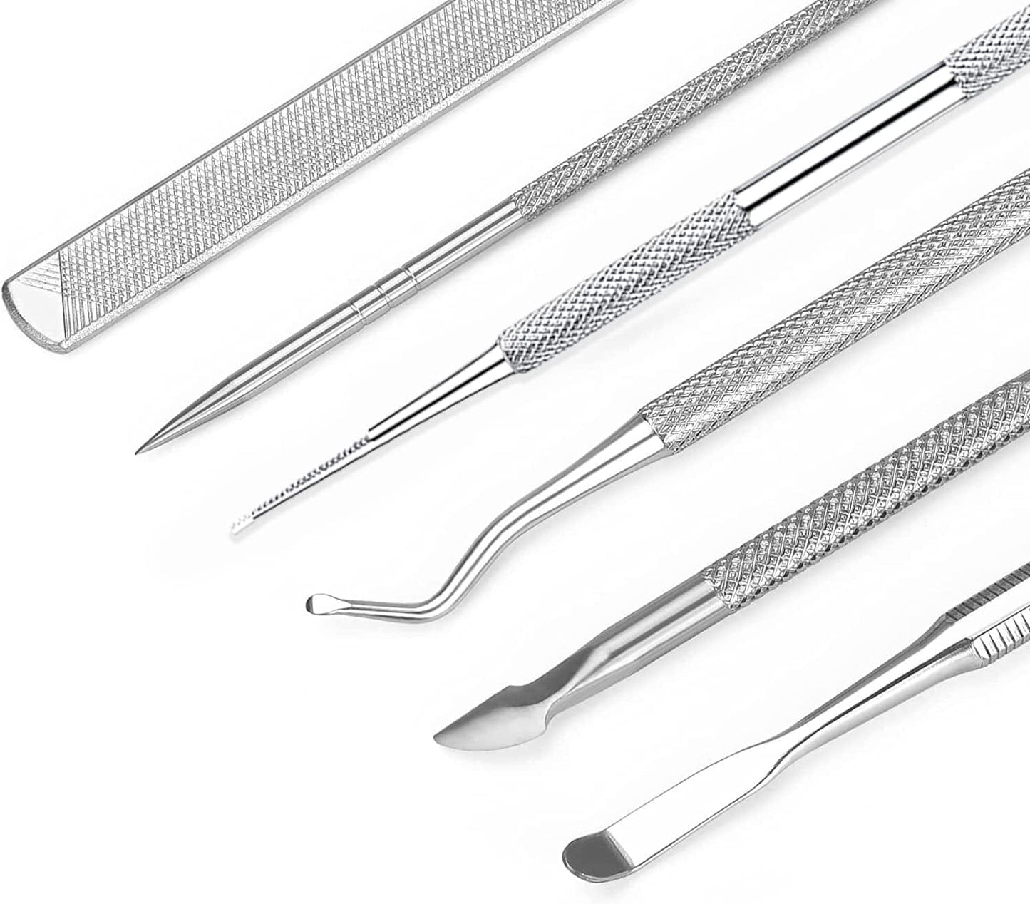 6-Pack Ingrown Toenail File and Lifters, Professional Surgical Stainless Steel Ingrown Toenail Removal Tool Kit, Manicure Treatment Pedicure Nail Correction Polish Pain under Sidewall Cleaner Relief Health & Beauty > Personal Care > Cosmetics > Cosmetic Tools > Nail Tools KuanStore   
