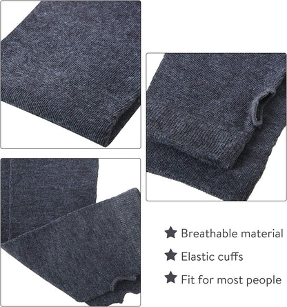 6 Pairs Knit Arm Warmer Thumb Hole Stretchy Gloves Women Long Fingerless Gloves Apparel & Accessories > Clothing Accessories > Gloves & Mittens SATINIOR   