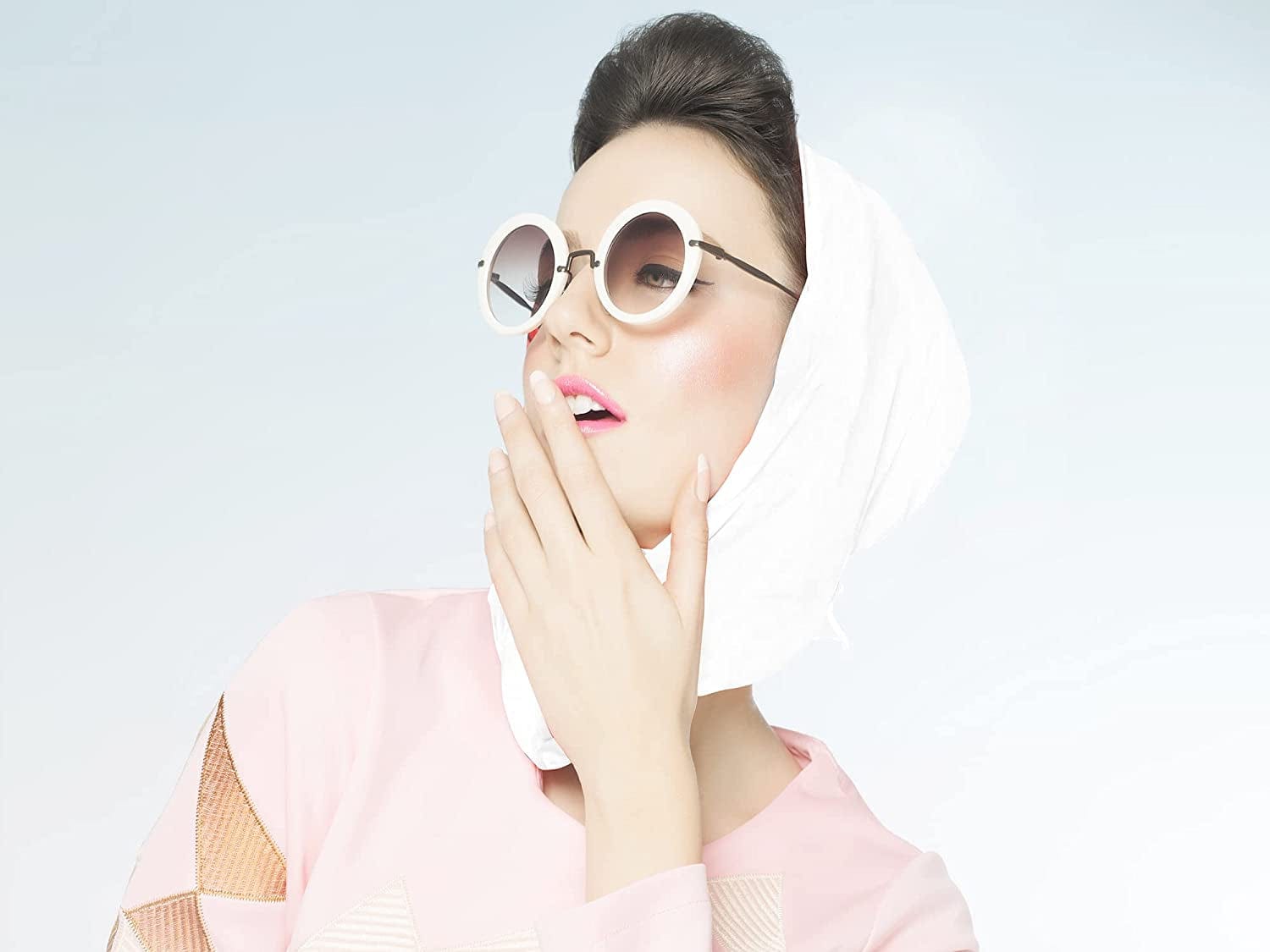 6 Pcs Women Scarf Soft Chiffon Shawl Travel Sunscreen Wrap Scarf Multicolor Apparel & Accessories > Clothing Accessories > Scarves & Shawls Hulless   