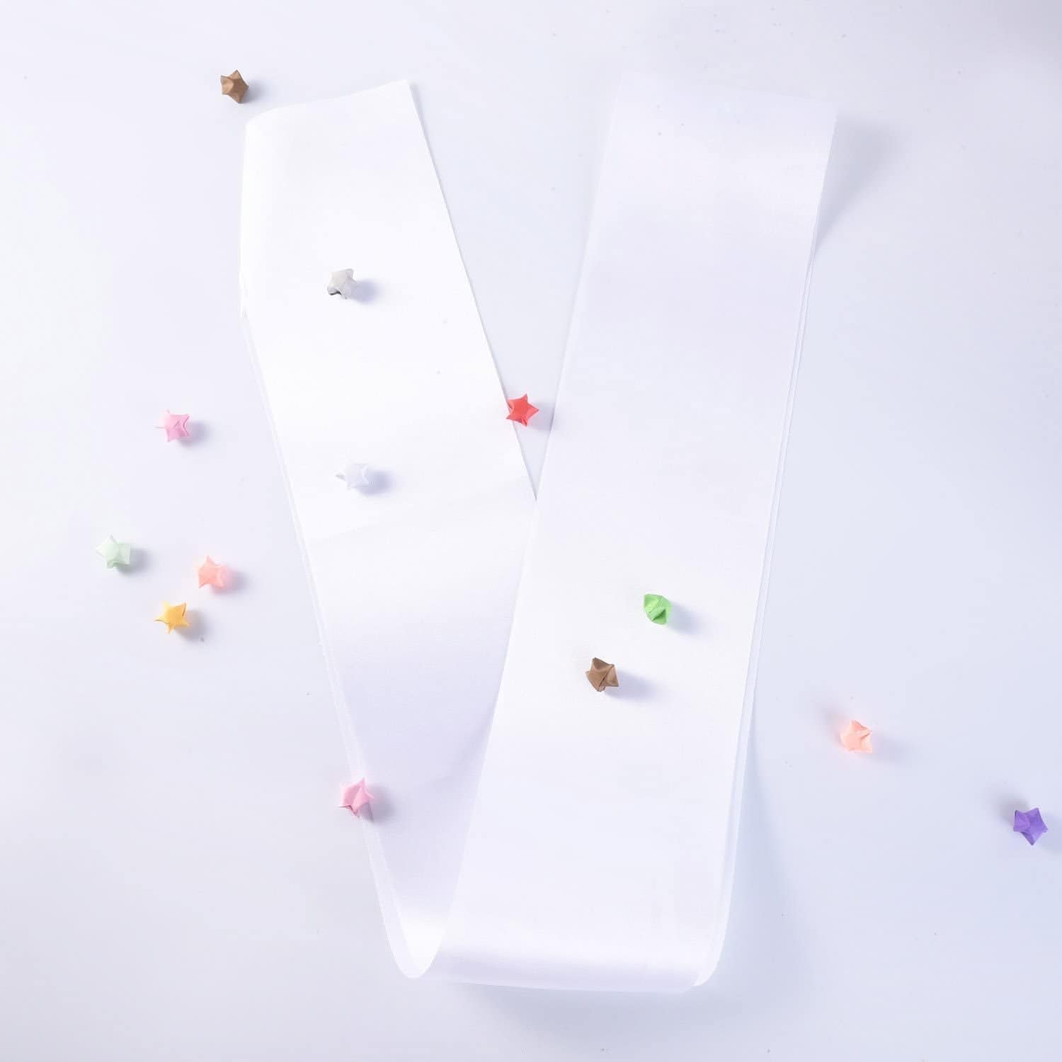 6 Pieces Blank Satin Sash White Pageants Sash Blank Satin Sash Plain Sashes for DIY, Wedding, Hen Party, Beauty Pageant Graduation Party Decorations Apparel & Accessories > Clothing Accessories > Sashes BBTO   