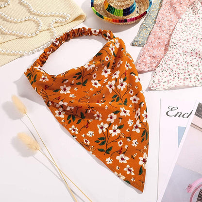 6 Pieces Floral Elastic Hair Bandanas Scarf Headband Chiffon Head Kerchief Floral Printed Turban Boho Headbands Hair Bandanas with Hair Clips for Women Girls Hair Accessories (Classic Floral Patterns) Apparel & Accessories > Clothing Accessories > Bandanas & Headties Syhood   