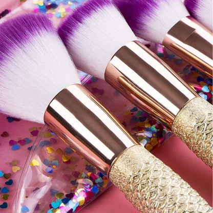 6 Pieces Mermaid Makeup Brush Set Lovely Makeup Brush Kit for Girls Portable Beauty Cosmetic Tools Women Cosmetic Concealer Brush Health & Beauty > Personal Care > Cosmetics > Cosmetic Tools > Makeup Tools L-way   