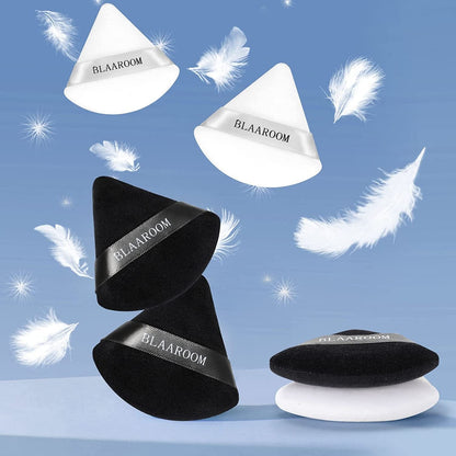6 Pieces Powder Puff Face Makeup Velour Soft Triangle Powder Puffs - for Loose Powder Mineral Powder Body Powder Wet Dry Cosmetic Foundation Sponge Makeup Tool Health & Beauty > Personal Care > Cosmetics > Cosmetic Tools > Makeup Tools BLAAROOM   