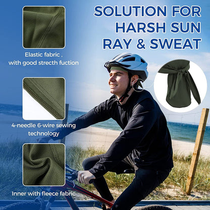 6 Pieces Sweat Wicking Head Wrap Helmet Liner Skull Cap Breathable Dew Do Rags for Outdoor Activities Apparel & Accessories > Clothing Accessories > Bandanas & Headties XDRISONY   