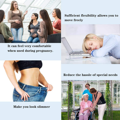 6 Pieces Unisex No Buckle Stretch Belt Adjustable No Buckle Waist Belt Invisible Elastic Belt for Jeans Pants Skirts Apparel & Accessories > Clothing Accessories > Belts Syhood   