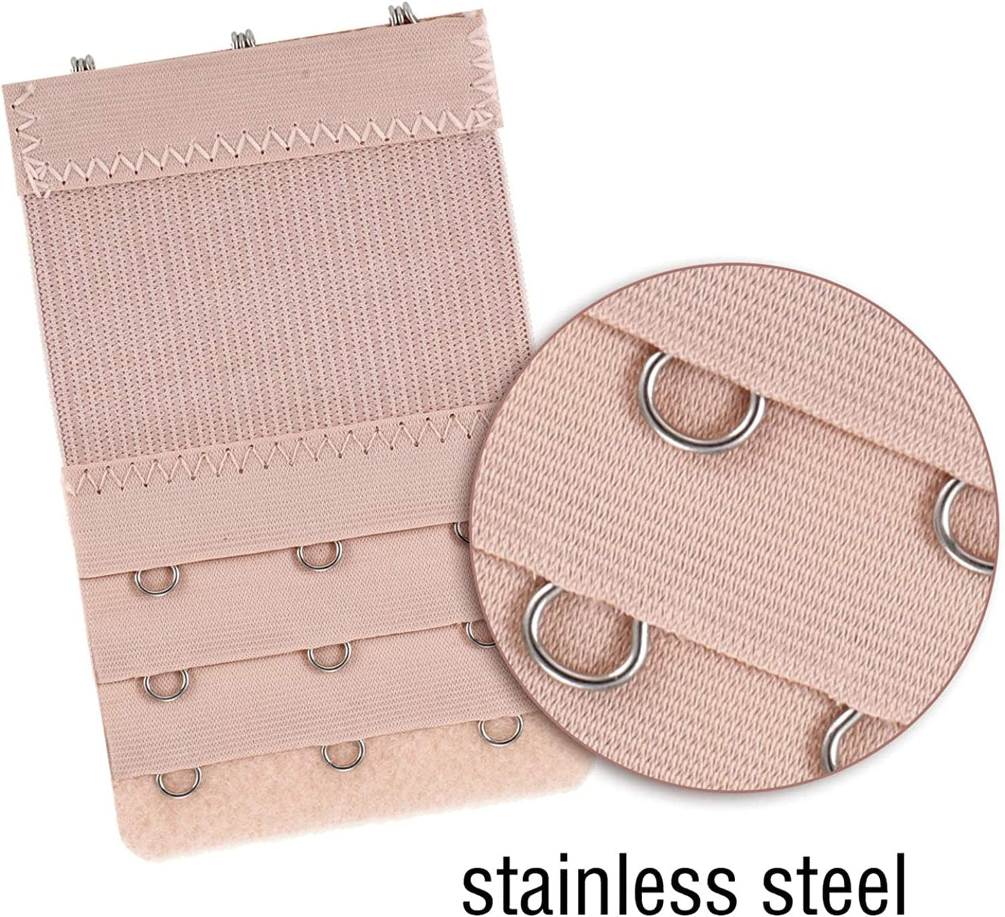 6 Pieces Women'S Bra Extenders Elastic Stretchy Bra Extension Strap, 3 Rows X 3 Hooks, 3 Rows X 2 Hooks (3 Rows X 3 Hooks, 3 Rows X 2 Hooks, Color Set 1)