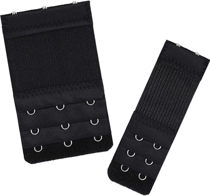 6 Pieces Women'S Bra Extenders Elastic Stretchy Bra Extension Strap, 3 Rows X 3 Hooks, 3 Rows X 2 Hooks (3 Rows X 3 Hooks, 3 Rows X 2 Hooks, Color Set 1)