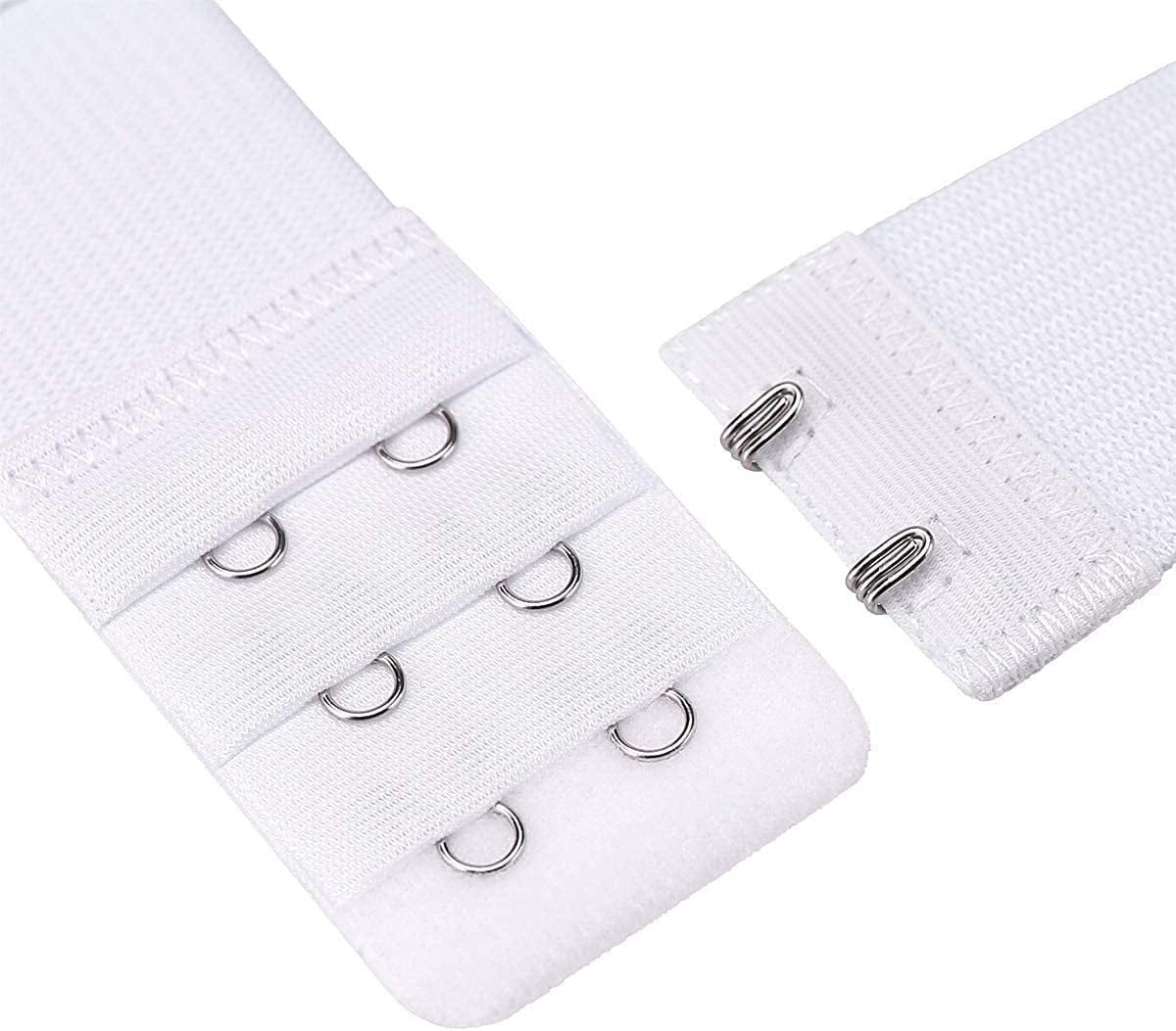 6 Pieces Women'S Soft Comfortable Elastic Bra Extenders Bra Extension Strap 2 Hook 3 Row Lady'S Bra Extender Bra Band