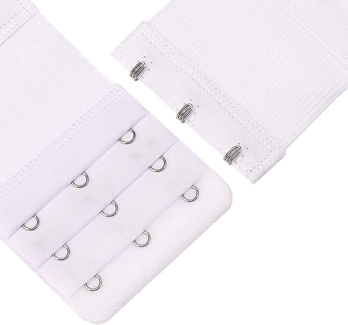 6 Pieces Women'S Soft Comfortable Elastic Bra Extenders Bra Extension Strap 3 Hook 3 Row Lady'S Bra Extender Bra Band