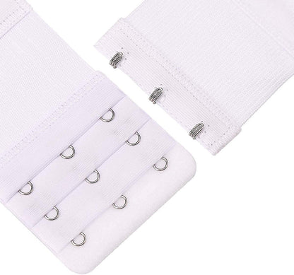 6 Pieces Women'S Soft Comfortable Elastic Bra Extenders Bra Extension Strap 3 Hook 3 Row Lady'S Bra Extender Bra Band