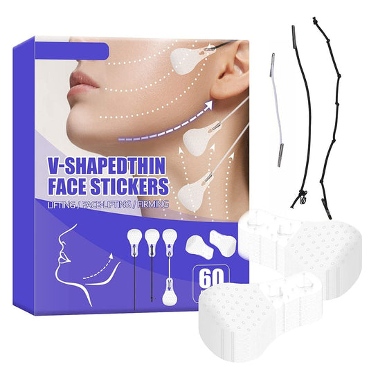 60 PCS Face Lift Tape, V-Line Face Tape Lifting Invisible, Face Lift Tools for Reducing Double Chin, Hiding Wrinkles and Lifting Saggy Skin Health & Beauty > Personal Care > Cosmetics > Cosmetic Tools > Skin Care Tools Feulover   