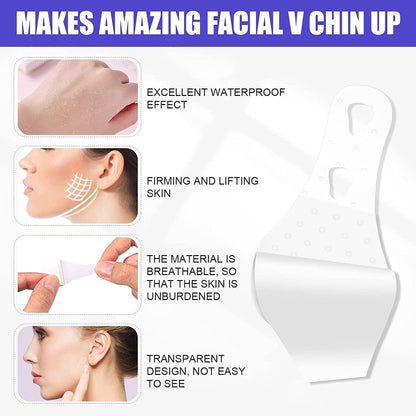 60 PCS Face Lift Tape, V-Line Face Tape Lifting Invisible, Face Lift Tools for Reducing Double Chin, Hiding Wrinkles and Lifting Saggy Skin Health & Beauty > Personal Care > Cosmetics > Cosmetic Tools > Skin Care Tools Feulover   
