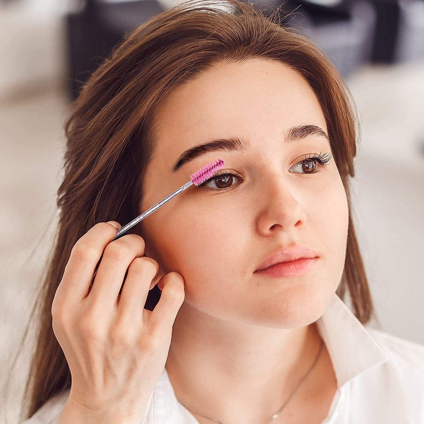 60 Pieces Disposable Mascara Wand Tube Set, 30 Diamond Empty Mascara Tube and 30 Crystal Eyelash Brush Spoolies Makeup Brush Eyebrow Applicator Tool for Lash Exention Supplies (Classic Style) Health & Beauty > Personal Care > Cosmetics > Cosmetic Tools > Makeup Tools Patelai   