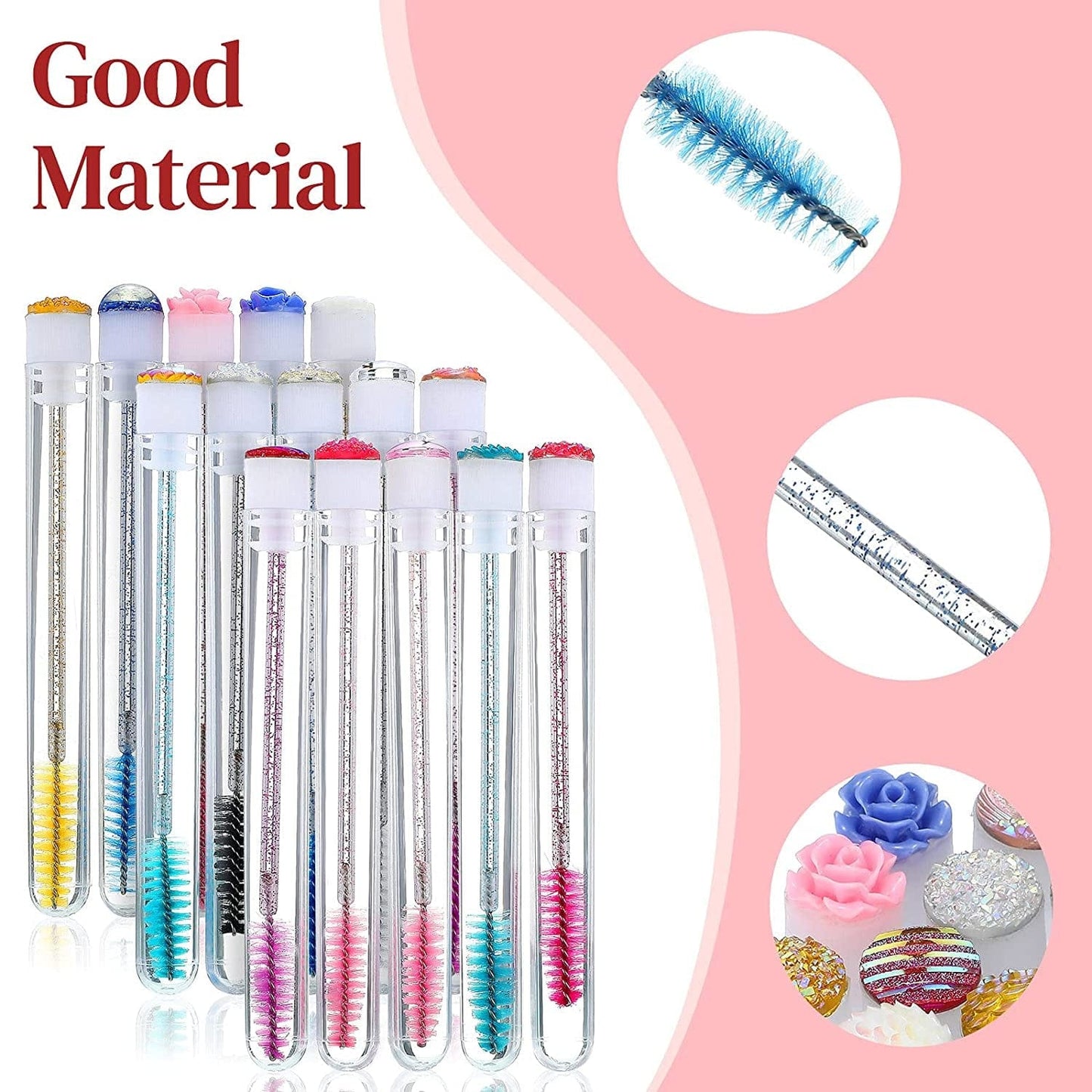 60 Pieces Disposable Mascara Wand Tube Set, 30 Diamond Empty Mascara Tube and 30 Crystal Eyelash Brush Spoolies Makeup Brush Eyebrow Applicator Tool for Lash Exention Supplies (Classic Style) Health & Beauty > Personal Care > Cosmetics > Cosmetic Tools > Makeup Tools Patelai   