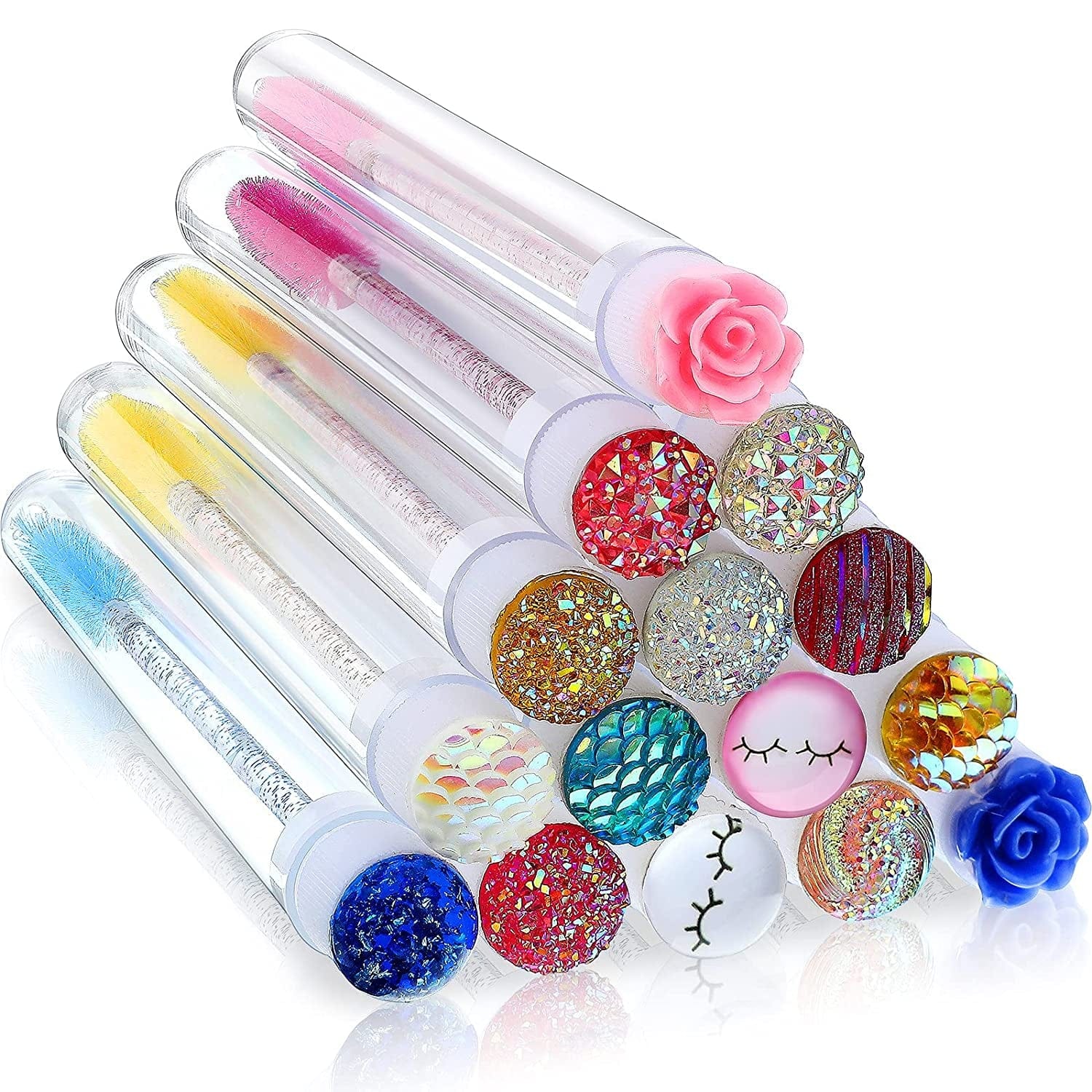 60 Pieces Disposable Mascara Wand Tube Set, 30 Diamond Empty Mascara Tube and 30 Crystal Eyelash Brush Spoolies Makeup Brush Eyebrow Applicator Tool for Lash Exention Supplies (Classic Style) Health & Beauty > Personal Care > Cosmetics > Cosmetic Tools > Makeup Tools Patelai   