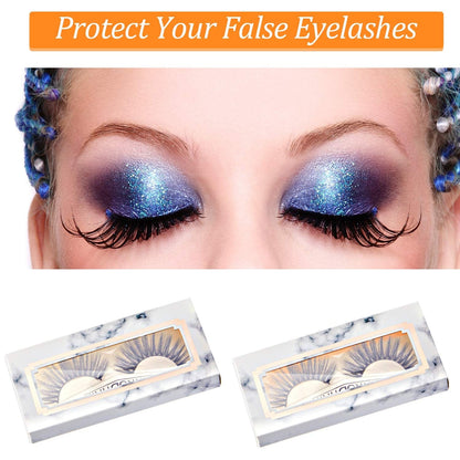 60 Pieces Empty Eyelash Case Soft Paper Lash Box Eyelash Packaging Box Marble Design Eyelashes Container for False Eyelash Care Cosmetic Tools Health & Beauty > Personal Care > Cosmetics > Cosmetic Tools > Makeup Tools Maitys   