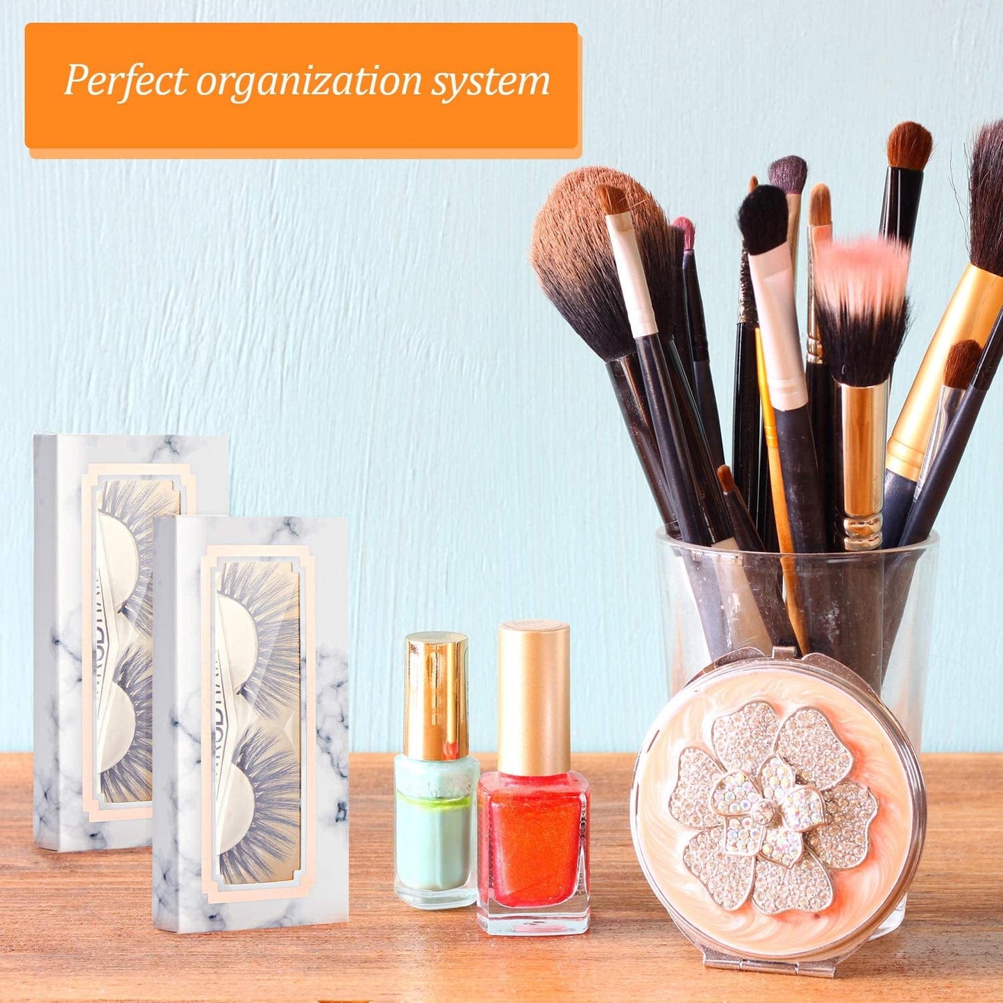 60 Pieces Empty Eyelash Case Soft Paper Lash Box Eyelash Packaging Box Marble Design Eyelashes Container for False Eyelash Care Cosmetic Tools Health & Beauty > Personal Care > Cosmetics > Cosmetic Tools > Makeup Tools Maitys   