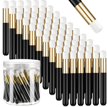 60 Pieces Lash Shampoo Brushes with Container, Eyelash Extension Cleansing Brush Nose Pore Cleaning Brush Peel off Blackhead Removing Tool Cosmetic Lash Cleanser Facial Cleansing Brushes (Pink) Health & Beauty > Personal Care > Cosmetics > Cosmetic Tools > Makeup Tools Patelai Black  