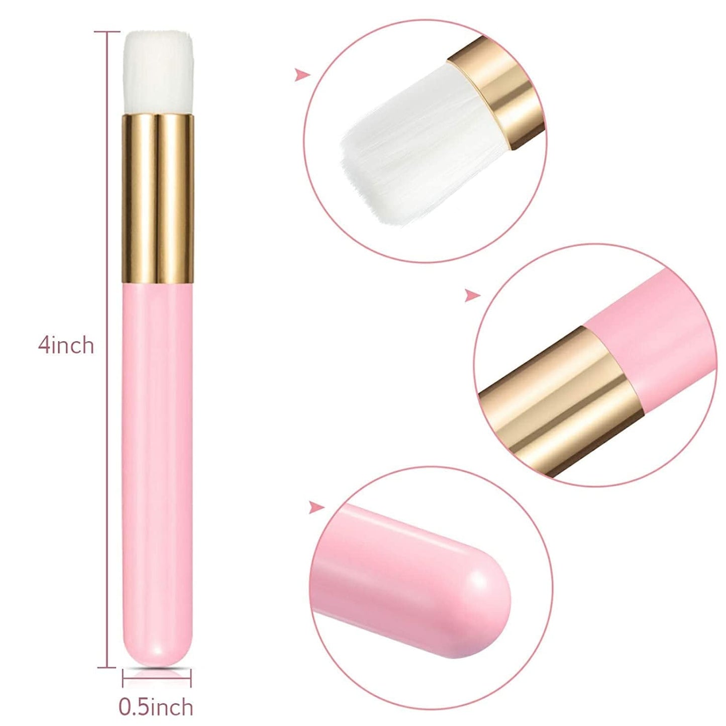 60 Pieces Lash Shampoo Brushes with Container, Eyelash Extension Cleansing Brush Nose Pore Cleaning Brush Peel off Blackhead Removing Tool Cosmetic Lash Cleanser Facial Cleansing Brushes (Pink) Health & Beauty > Personal Care > Cosmetics > Cosmetic Tools > Makeup Tools Patelai   