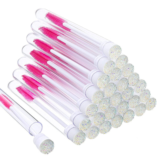 60 Pieces Mascara Wand Tube Set 30 Diamond Empty Eyelash Brush Tubes Spoolies 30 Mascara Wand Lash Extension Brushes Applicators Makeup Tools (110 Mm, Iridescent) Health & Beauty > Personal Care > Cosmetics > Cosmetic Tools > Makeup Tools Patelai Iridescent 4.3 Inch (Pack of 30) 