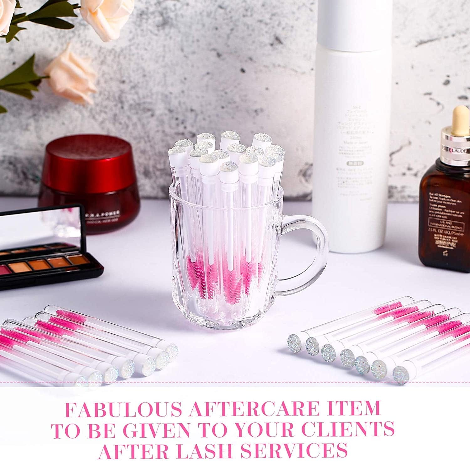 60 Pieces Mascara Wand Tube Set 30 Diamond Empty Eyelash Brush Tubes Spoolies 30 Mascara Wand Lash Extension Brushes Applicators Makeup Tools (110 Mm, Iridescent) Health & Beauty > Personal Care > Cosmetics > Cosmetic Tools > Makeup Tools Patelai   