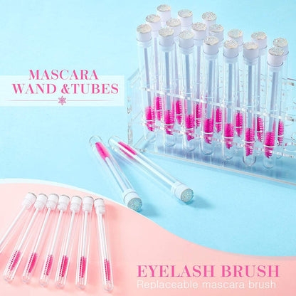 60 Pieces Mascara Wand Tube Set 30 Diamond Empty Eyelash Brush Tubes Spoolies 30 Mascara Wand Lash Extension Brushes Applicators Makeup Tools (110 Mm, Iridescent) Health & Beauty > Personal Care > Cosmetics > Cosmetic Tools > Makeup Tools Patelai   