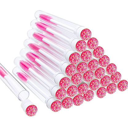 60 Pieces Mascara Wand Tube Set 30 Diamond Empty Eyelash Brush Tubes Spoolies 30 Mascara Wand Lash Extension Brushes Applicators Makeup Tools (110 Mm, Iridescent) Health & Beauty > Personal Care > Cosmetics > Cosmetic Tools > Makeup Tools Patelai Pink 4.3 Inch (Pack of 30) 