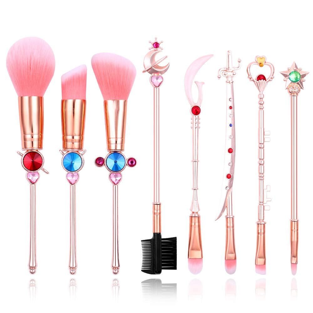 Wand Potter Makeup Brushes with Gift Bag for Makeup 5Pcs Magic Eye Shadow Eyeliner Blending Pencil Lip Brush Beauty Tools Health & Beauty > Personal Care > Cosmetics > Cosmetic Tools > Makeup Tools HORIK Sailor Moon  