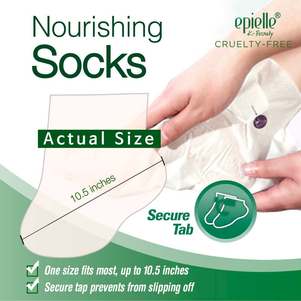 Epielle Nourishing Foot Masks - Hemp + Rosemary Extract for Deep Moisturizing 100% Vegan & Cruelty-Free (Socks 6Pk), Beauty Gifts | Skincare Gifts | Skincare Party Favors. Stocking Stuffers!! Health & Beauty > Personal Care > Foot Care Epielle   