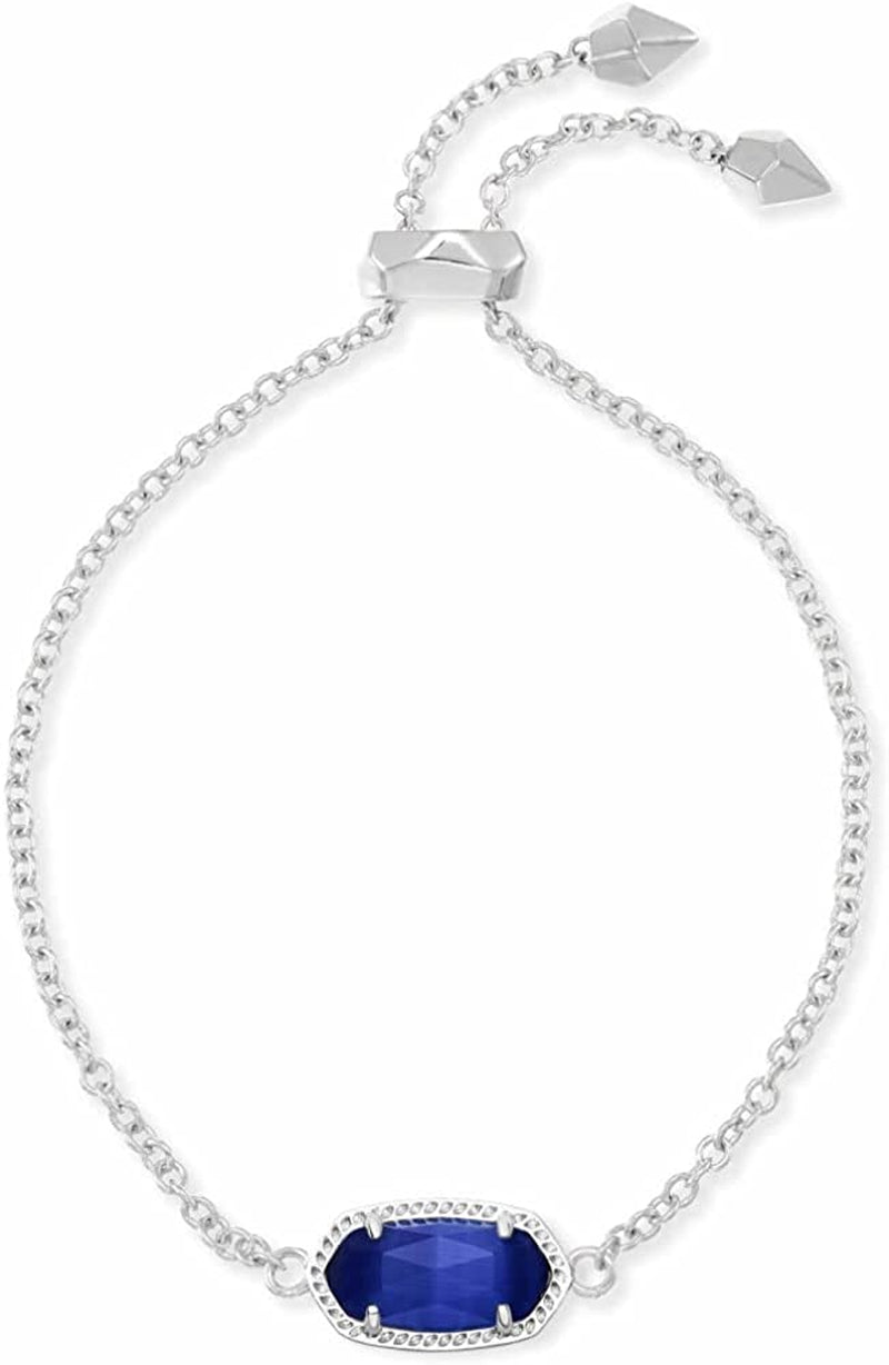 Kendra Scott Elaina Link Chain Bracelet for Women Apparel & Accessories > Jewelry > Bracelets Kendra Scott RHODIUM - COBALT CATS EYE  