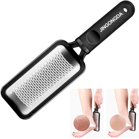 Pedicure Foot File Callus Remover - Large Stainless Steel Foot Scraper, Remove Hard Skin, Practical and Professional Foot Care File, Suitable for Dry and Wet Feet Health & Beauty > Personal Care > Foot Care JINGONGDA   