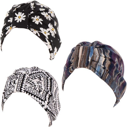 Lucky Staryuan ® 3Pack Women'S Beanie Chemo Hat Cap Soft Cute Cancer Headwear Apparel & Accessories > Clothing Accessories > Headwear Lucky staryuan Color2 Combination  