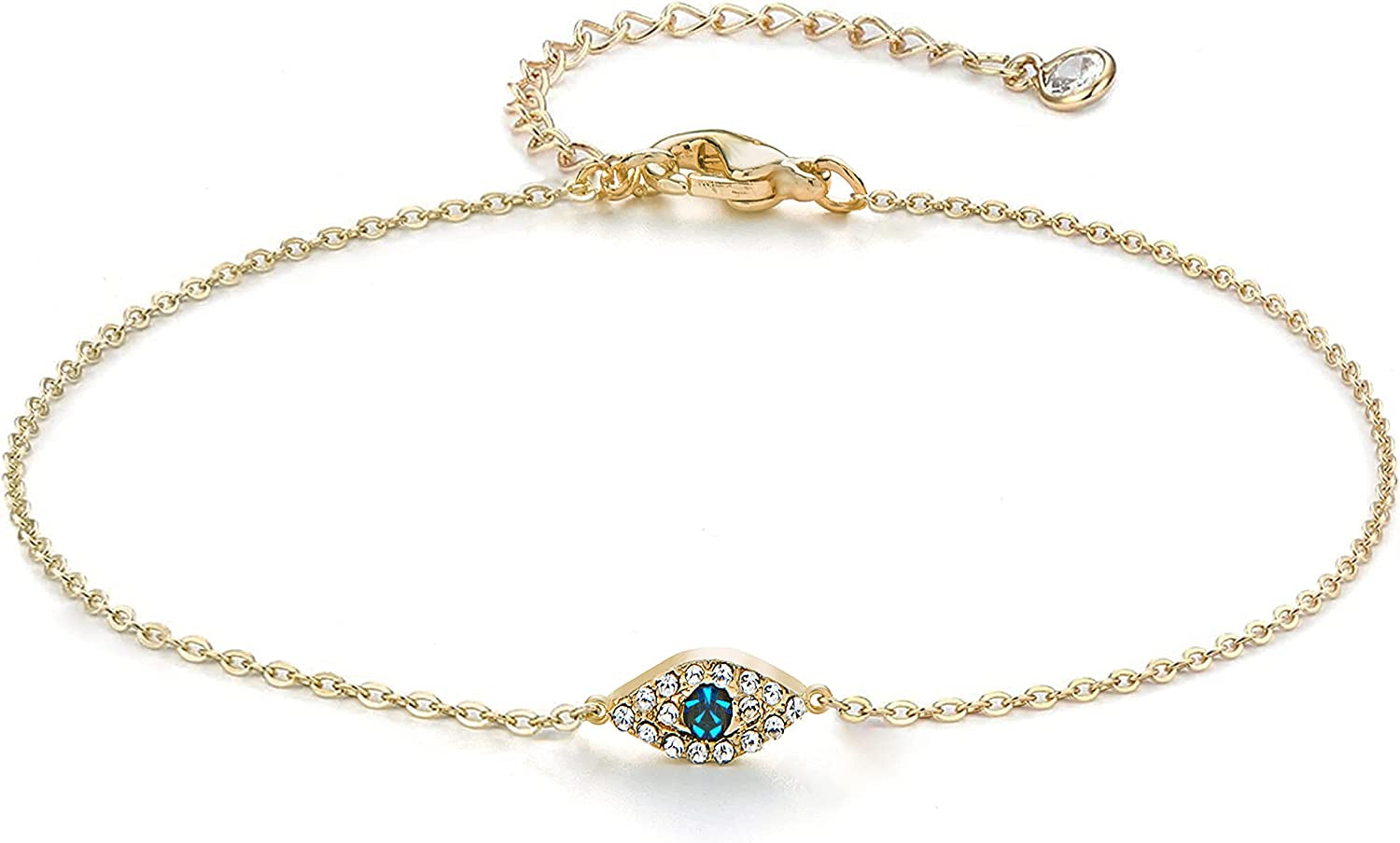 Fesciory Women Anklet Adjustable Beach Ankle Chain Gold Alloy Foot Chain Bracelet Jewelry Gift Apparel & Accessories > Jewelry > Anklets Fesciory I:Evil Eye  