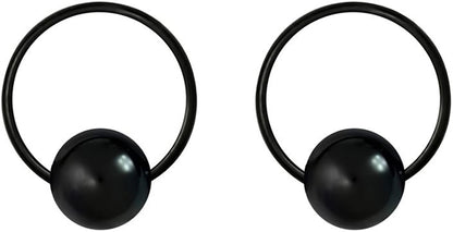 Forbidden Body Jewelry 316L Surgical Steel Captive Bead Piercing Hoop (Pair) 10G 12G 14G 16G 18G 20G, Diameter 6 to 12Mm Black and Rainbow Apparel & Accessories > Jewelry > Rings Forbidden Body Jewelry Black: 20g, 6mm  