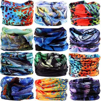 DEMIL 6PCS/8PCS/12PCS Seamless Headband Bandanas Headwear for Men&Women Scarf Apparel & Accessories > Clothing Accessories > Headwear Demil Sports 12pcs-blue  