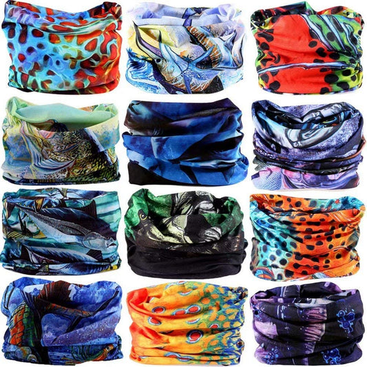 DEMIL 6PCS/8PCS/12PCS Seamless Headband Bandanas Headwear for Men&Women Scarf Apparel & Accessories > Clothing Accessories > Headwear Demil Sports 12pcs-blue  