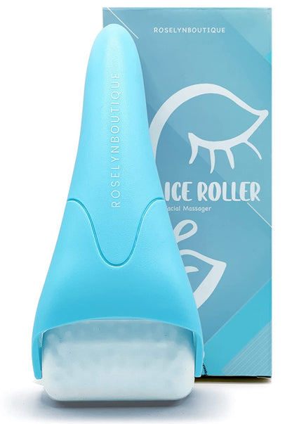 Ice Roller for Face Massage Stick Facial Skin Care Tools Face Roller Massager - Reduce Wrinkles Puffiness Migraine Pain Relief (Pink) Health & Beauty > Personal Care > Cosmetics > Cosmetic Tools > Skin Care Tools ROSELYNBOUTIQUE Blue  