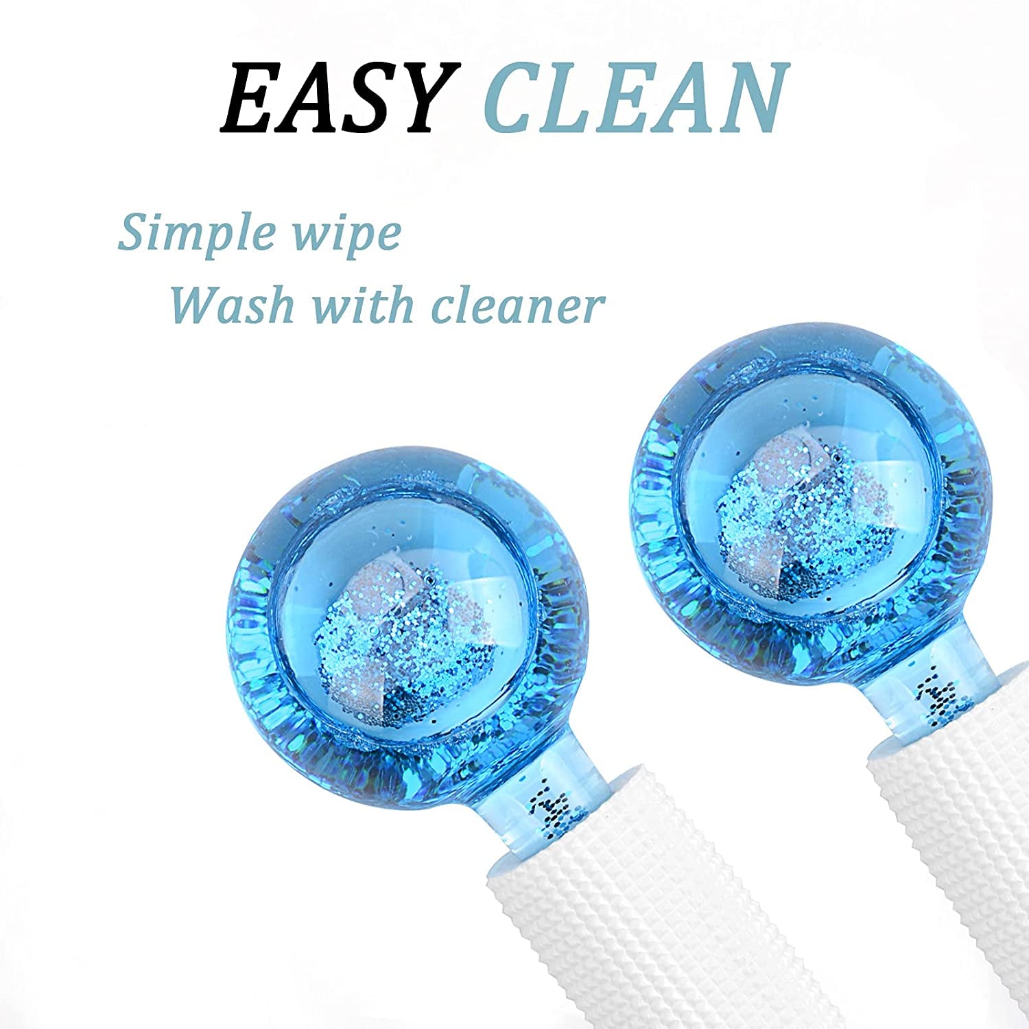 CIBLUTY ICE ROLLER for FACIAL: 2 PCS FACE Roller MASSAGE TOOL for Redness Soothing, Reduce Puffiness and Dark Circles Health & Beauty > Personal Care > Cosmetics > Cosmetic Tools > Skin Care Tools CIBLUTY   