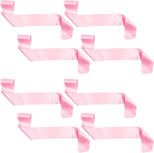 Blank Customizable Satin Sash (Pink, 8 Pack) Apparel & Accessories > Clothing Accessories > Sashes Juvale   