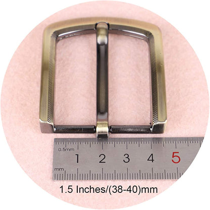 Mcfanbe 1.5 Inches (38-40 Mm) Belt Buckle Single Prong Square Replacement Buckle for Men Women Belt Apparel & Accessories > Clothing Accessories > Belt Buckles McFanBe   