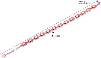Cinily Adjustable Fire Opal Bracelets for Women Girls White Gold/Rose Gold Plated Gemstone Bracelet Opal Jewelry Gifts Apparel & Accessories > Jewelry > Bracelets Shenzhen Xi En Jewelry co.,ltd   
