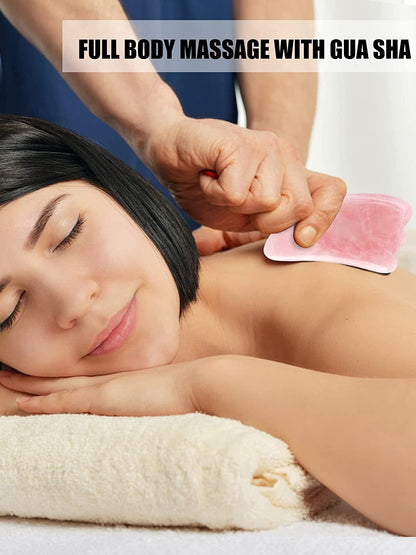 Deciniee Jade Roller and Gua Sha Set - anti Aging Rose Quartz Face Roller Massager & Guasha Tool for Face, Eye, Neck - Natural Beauty Skin Care Tools Body Muscle Relaxing Relieve Wrinkles Health & Beauty > Personal Care > Cosmetics > Cosmetic Tools > Skin Care Tools Deciniee   